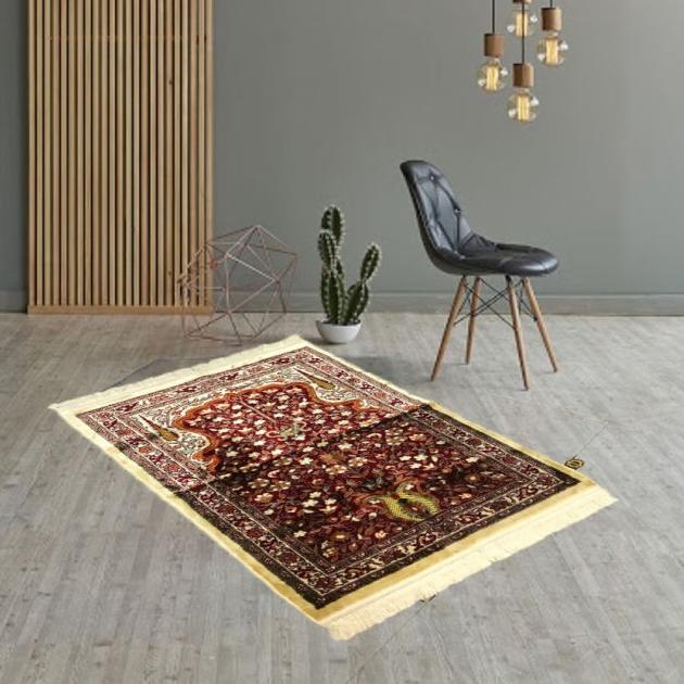 SAJADAH RAWDAH TURKI BAHAN BLUDRU PREMIUM TEBAL - Biru