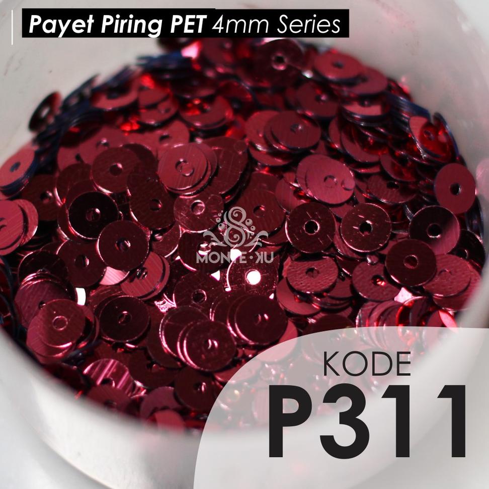 ➺ Monte Manik Mote Beads Borci Payet Piring Datar Flat 4mm Import Murah bisa COD bisa GO SEND し