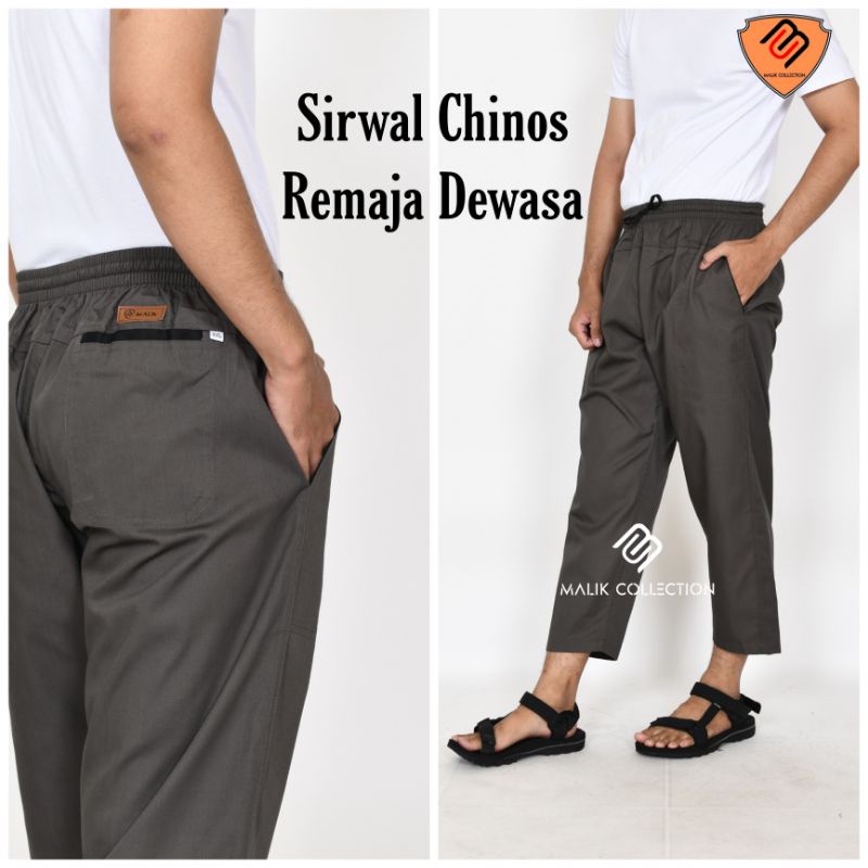 Celana Sirwal Dewasa Chinos M L Xl XXl laki laki remaja tanggung pria pondok pesantren ikhwan