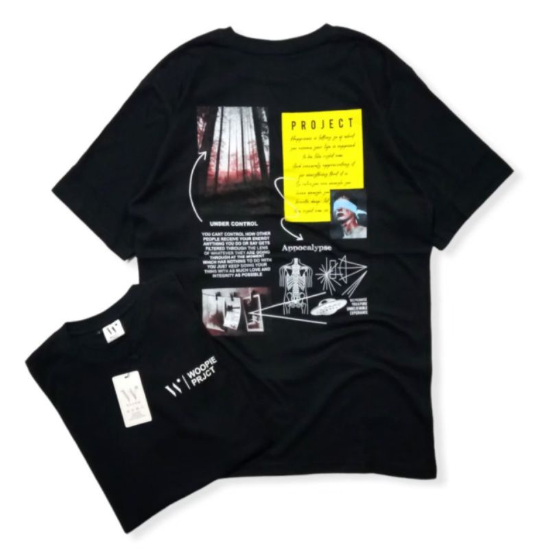 Kaos WOOPIE PROJECT Original Kaos Distro Pria