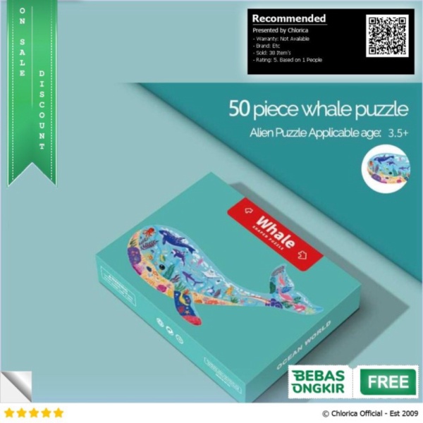 

Jual HXWANX Mainan Anak Montessori Puzzle Toy Whale 50PCS - CH-02 - Multi Warna Etc Limited