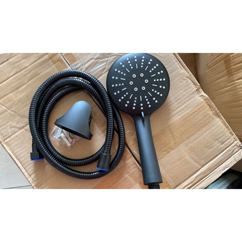 Hand shower mandi shower bulat shower hitam