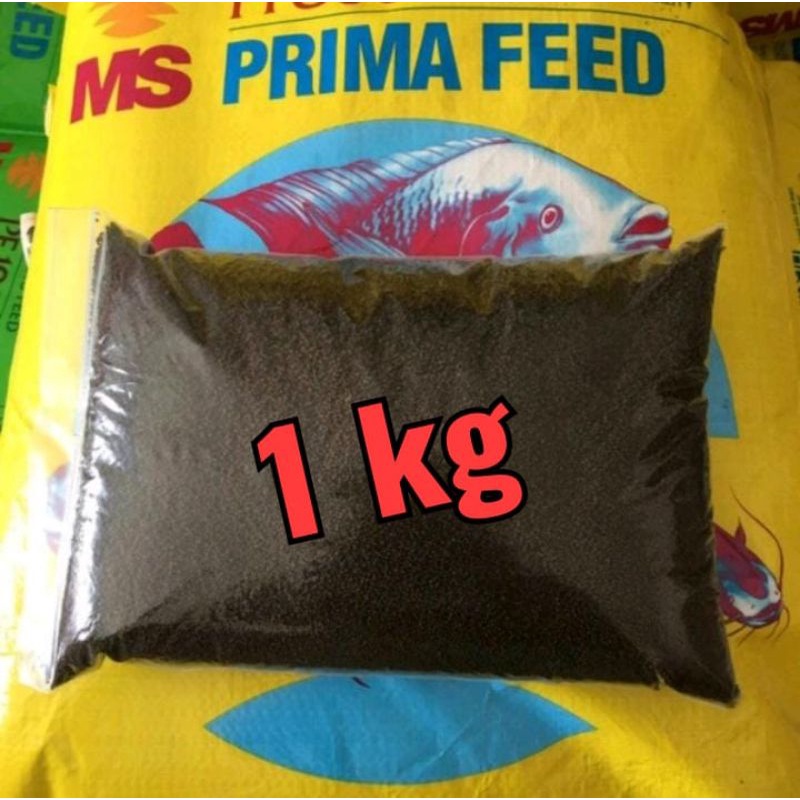 Pelet Pakan ikan PF 800, 1 kg, repacking, untuk Benih Lele Nila Gurame Gabus