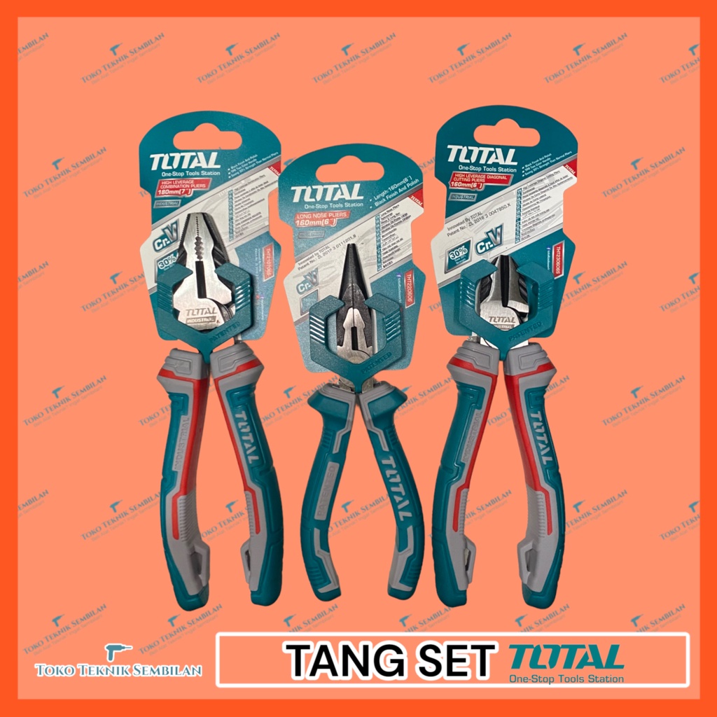 Tang Set (Kombinasi,Potong,Lancip) TOTAL