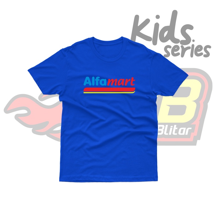 Baju Kaos Distro Anak Alfamart Katun COmbes 1-12 Tahun
