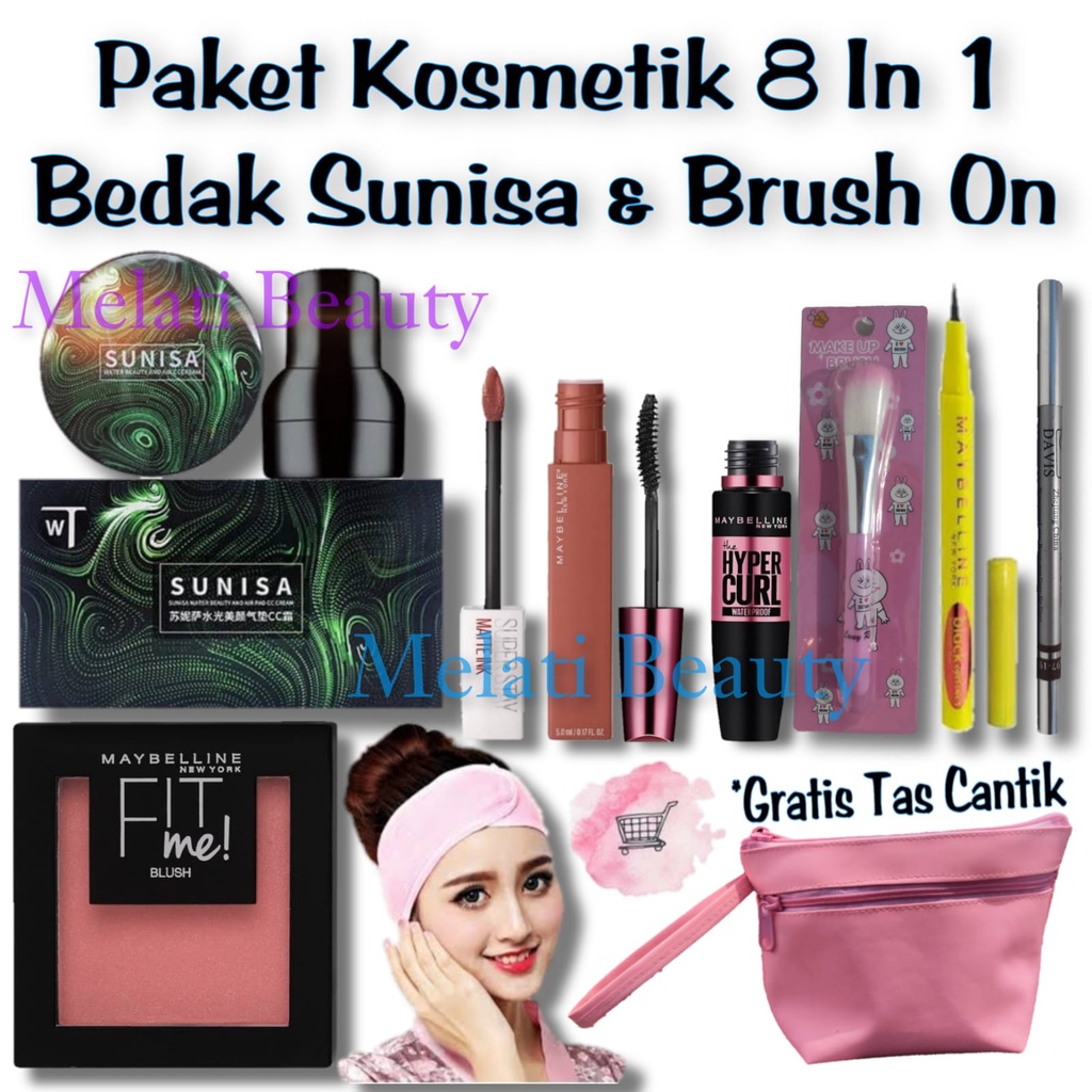 Paket Kosmetik Super Varian Lengkap 24 In 1 Terlaris / Paket Kosmetik Maybelline Lengkap / Make Up Terlaris / Kecantikan