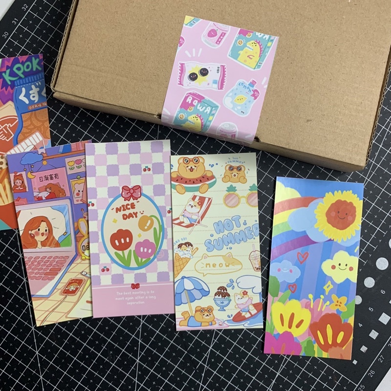 sticker freebies/ seal box packaging segel box, kardus online shop aestetic