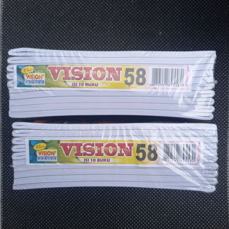 (58)NEW VISION 58/Buku Tulis isi 58 Lembar/Buku Catatan/Note Book