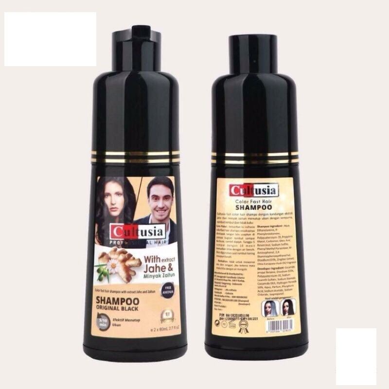 GROSIR SHAMPOO BLACK CULTUSIA PENGHITAM RAMBUT