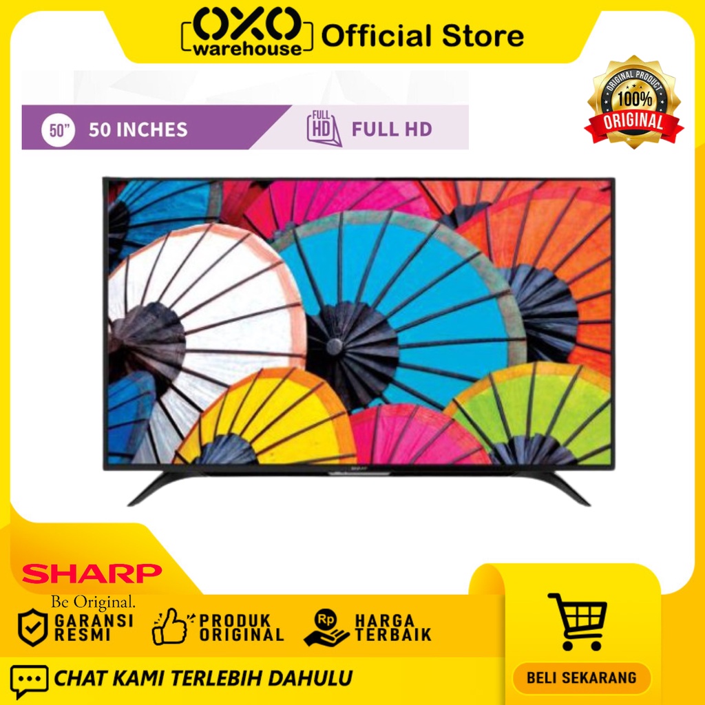 SHARP TV LED 2T-C50DF1 50 Inch Smart TV HD Garansi Resmi