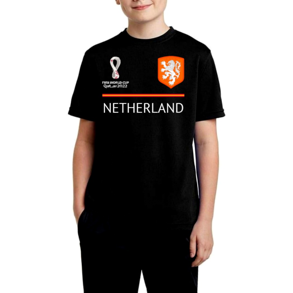 Baju kaos anak piala Dunia Qatar 2022 NETHERLAND