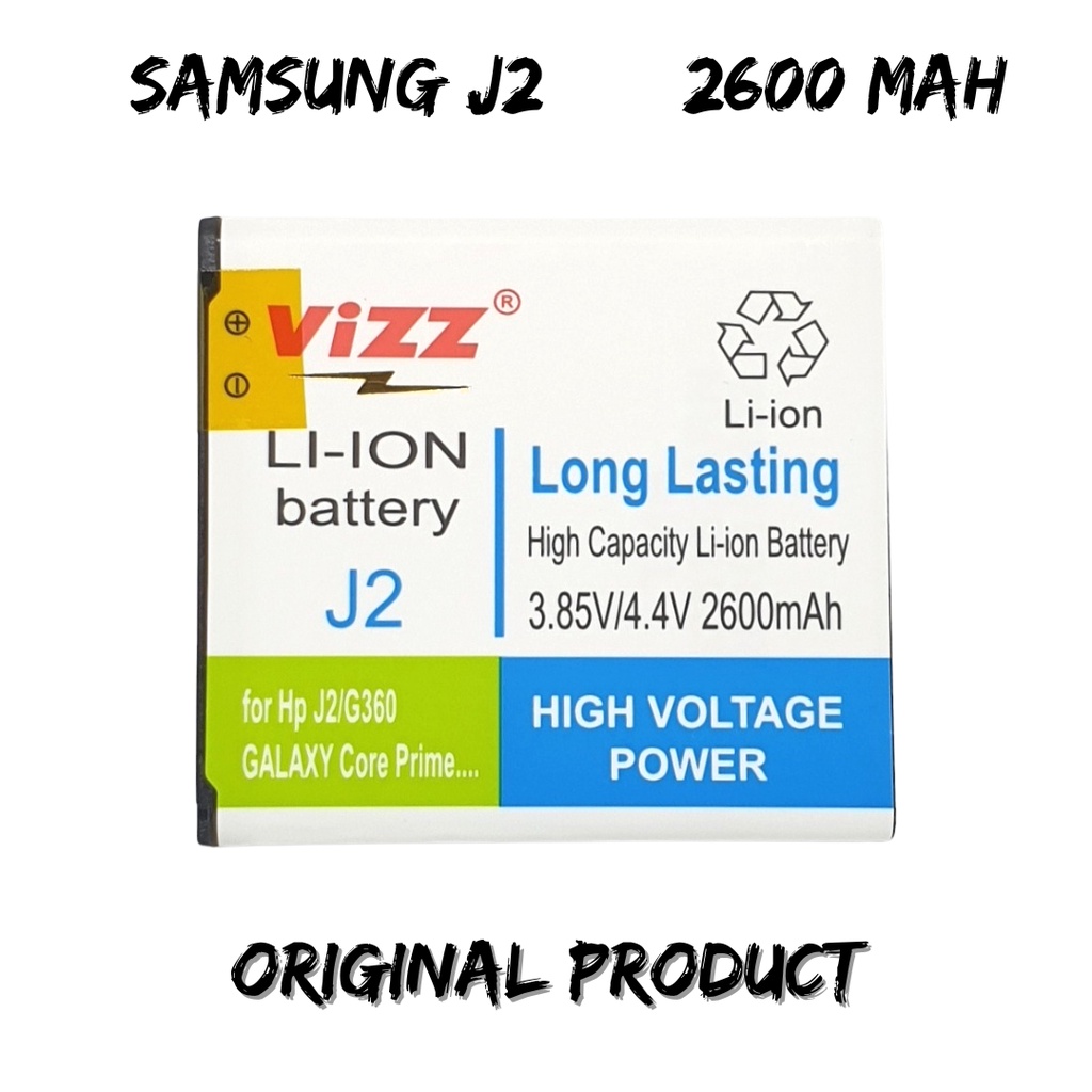 Vizz Baterai Samsung J2 Batre G360 / Core Prime / J200 / J200G / J2 2015 Original