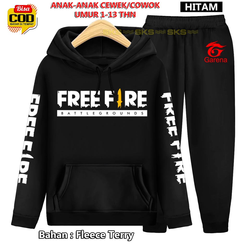 Setelan Anak FF sweater Hoodie Suiter/Topi,TM 00054 Setelan Olahraga Anak Cowo Cewe Setelan olahraga Training Sportswear Children Paling Tren &amp; Laris Terbaru