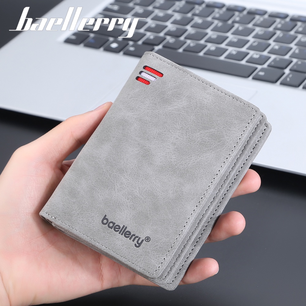 BAELLERRY D3241 Dompet Pria Bahan Kulit PU Leather Premium WATCHKITE WKOS