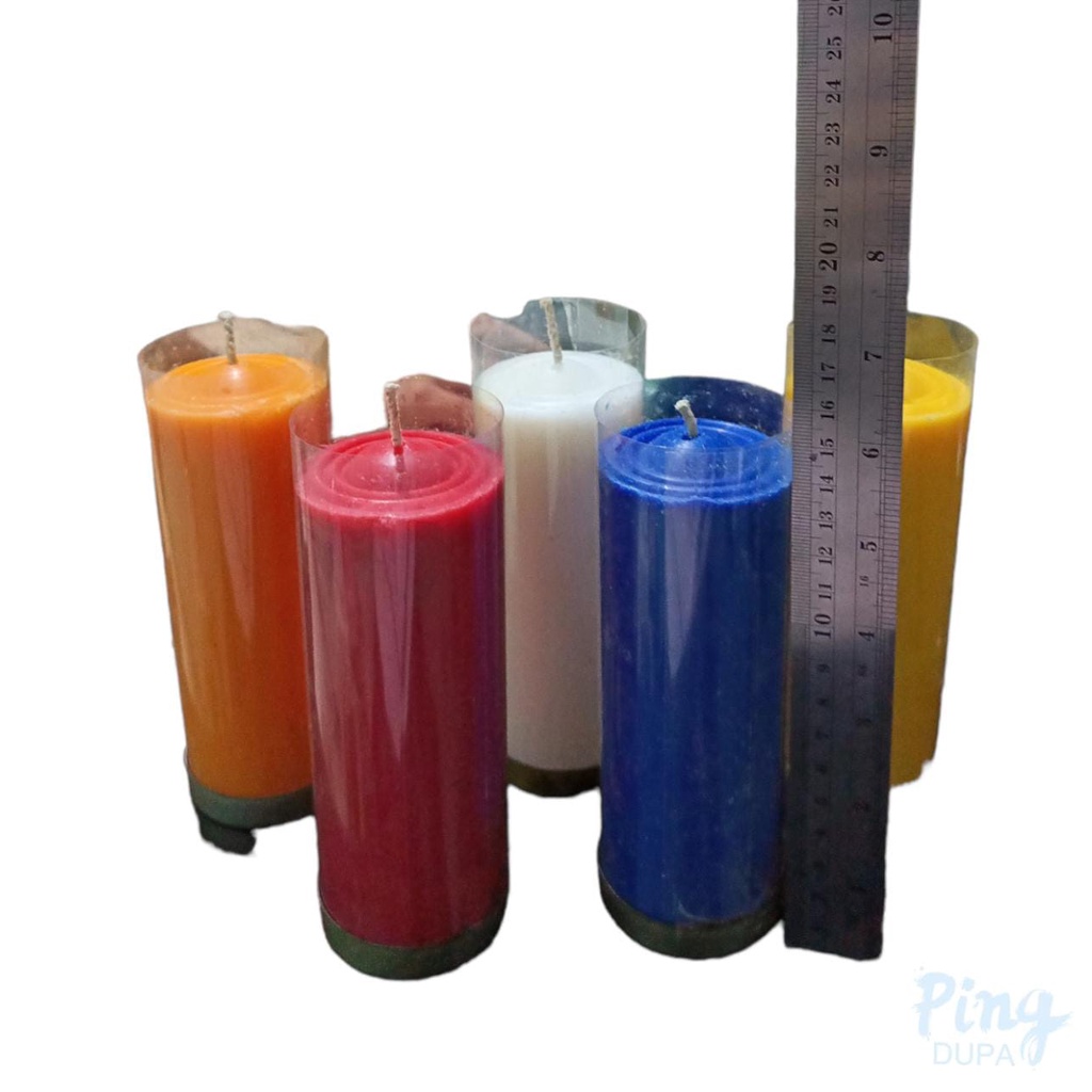 Lilin Puja 5 Warna 1 Kati Nyala 12 Jam Tinggi 14 Cm Cocok Untuk Acara Keagamaan