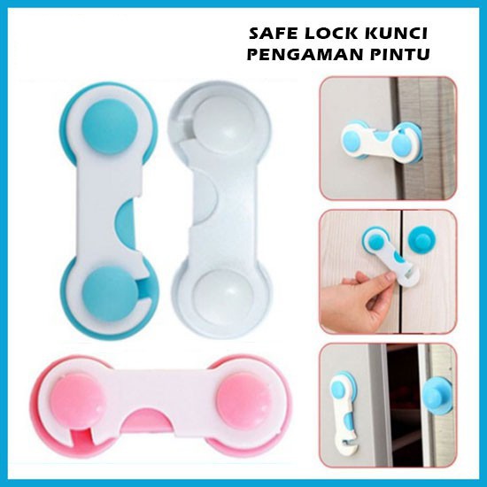 SAFE LOCK KUNCI PENGAMAN PINTU LACI KULKAS LEMARI bayi