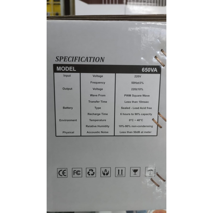 UPS Power Up 650va  ups 650 va + Stabilizer resmi