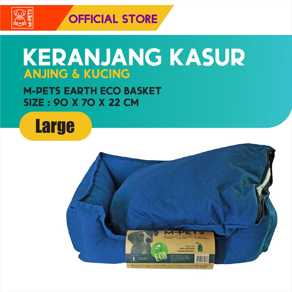 M-Pets Earth Eco Basket Size L / Kasur Tempat Tidur Kucing Anjing