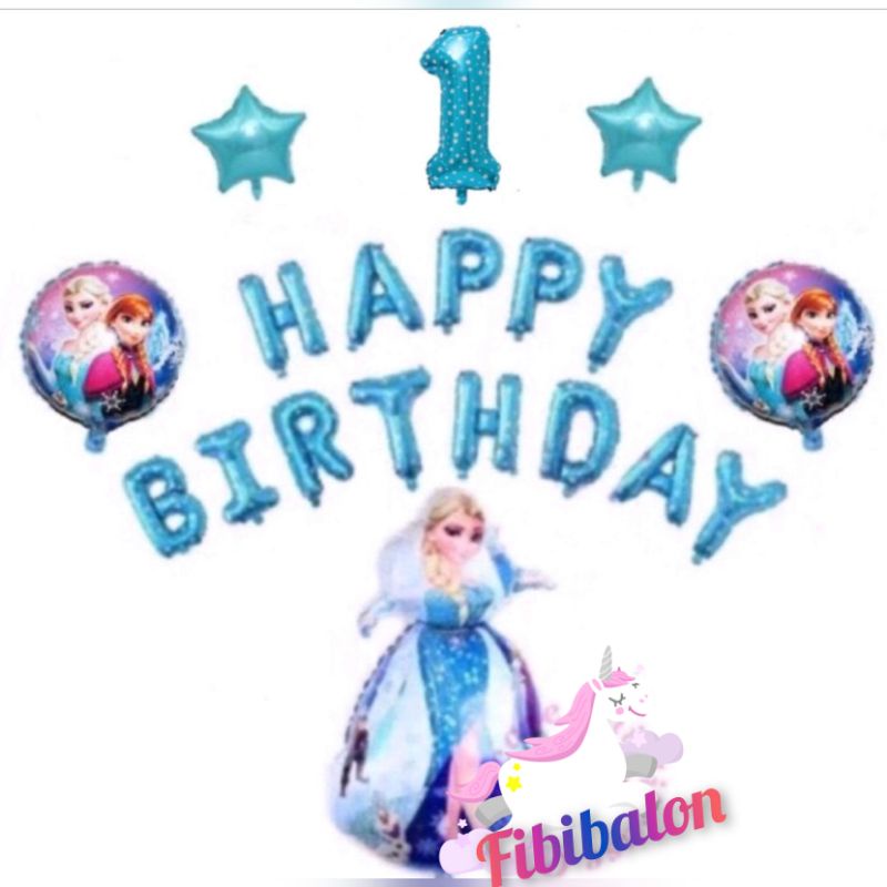 Paket dekorasi simple frozen/paket ulang tahun anak
