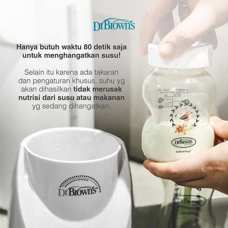 ELEK188 DR BROWN'S PENGHANGAT SUSU INSTAFEED BOTTLE WARMER AND STERILIZER AC185