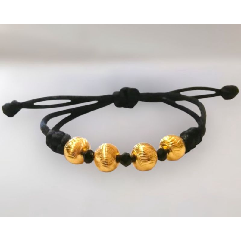 gelang serut //gelang tali//perhiasan lapis emas//gelang