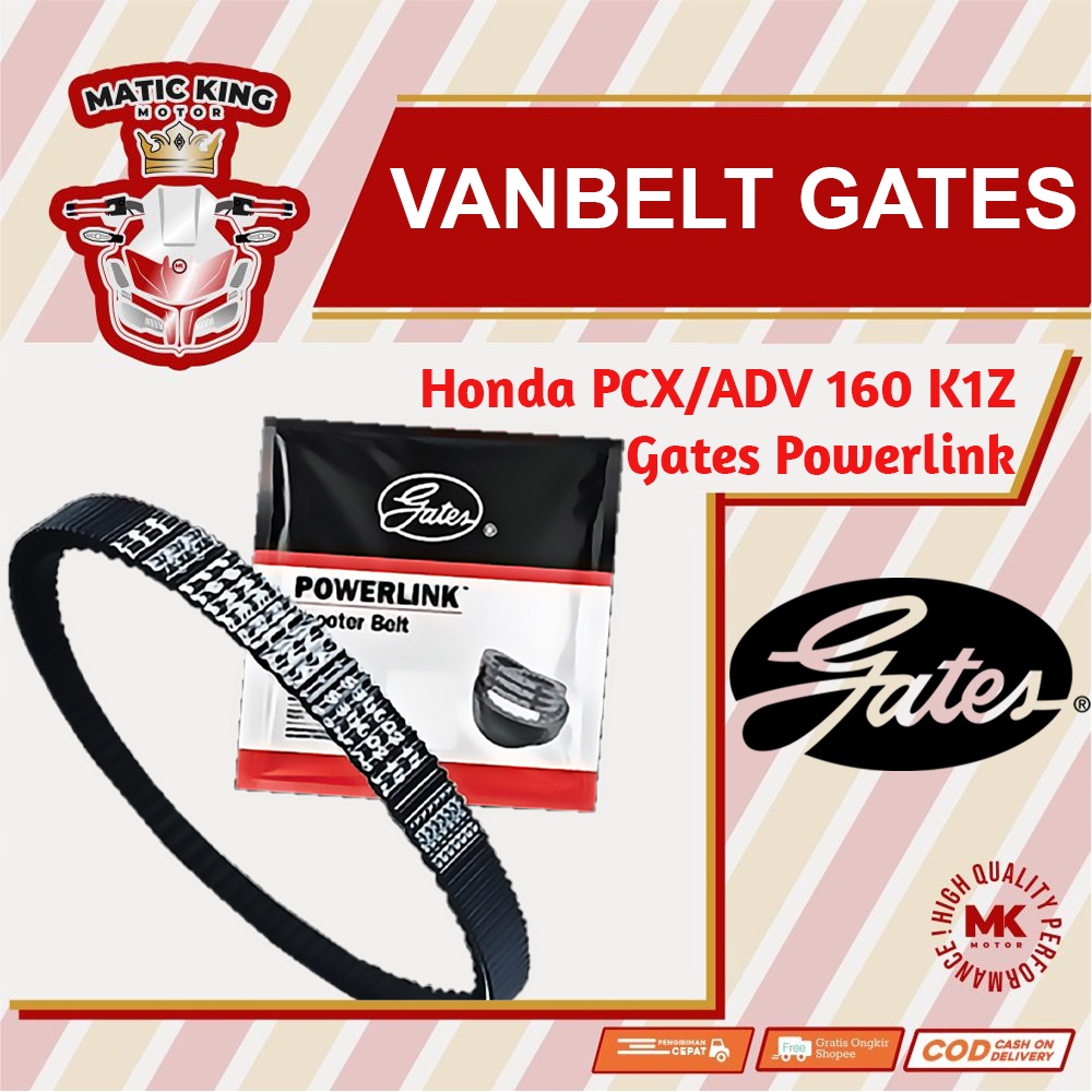 V belt Vanbelt PCX ADV 160 ABS CBS  K1Z Gates Powerlink Made in Thailand