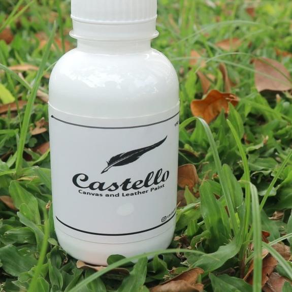 Cat castello Sepatu dan Tas Putih khusus Kulit & Kanvas - Putih