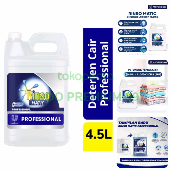 rinso matic 5 liter deterjen professional
