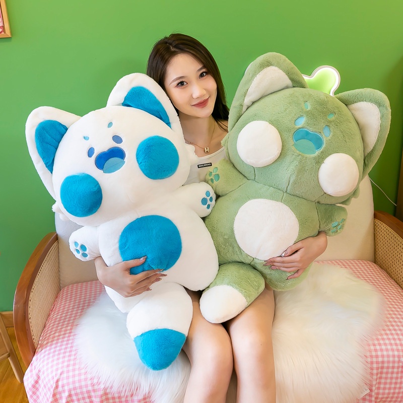 Mainan Boneka Stuffed Plush Kucing Kartun Anime Kawaii 35cm / 65cm Untuk Hadiah Natal / Ulang Tahun Anak Perempuan