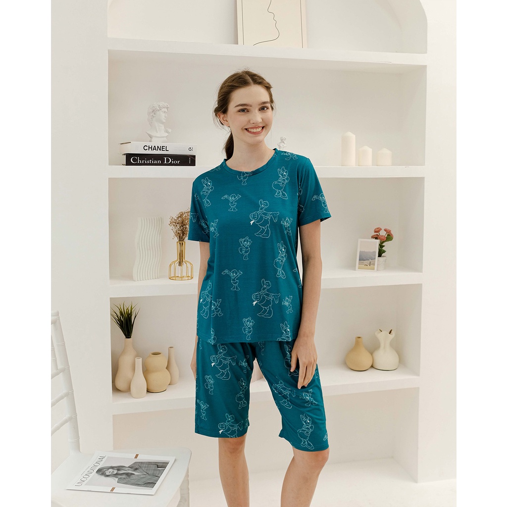 Cielyn X Never To Old - Wonderful Donald TENCEL™ Modal O-Neck Wanita Set