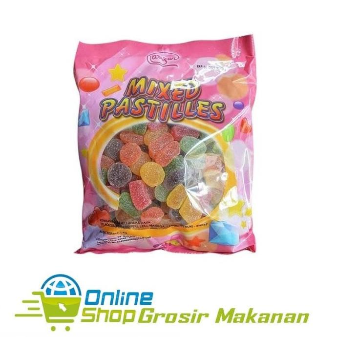 

BAYAR DITEMPAT Cemilan Permen Jelly / Permen Aneka Rasa / Waisun Mixed Pastilles /1Kg /PERMEN LUNAK/PERMEN VIRAL/PERMEN MILO/PERMEN YUPI/PERMEN JADUL/PERMEN KARET