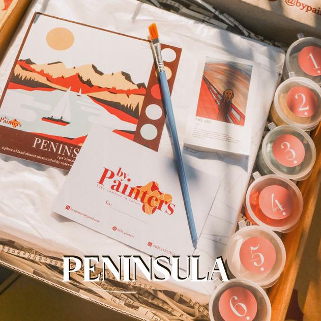 

Paint By Number Peninsula | ByPainters | Painting Set | 20x20cm Kanvas