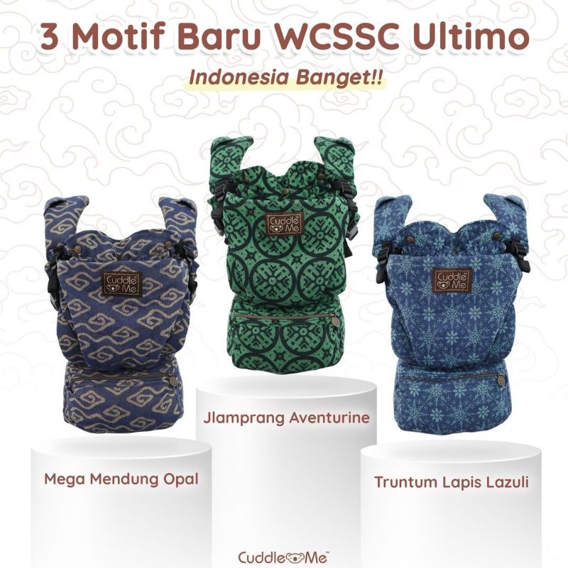 [Harga Promo] CUDDLEME WCSSC Ultimo Jacquard Gendongan Hip Seat Carrier Woven Wrap