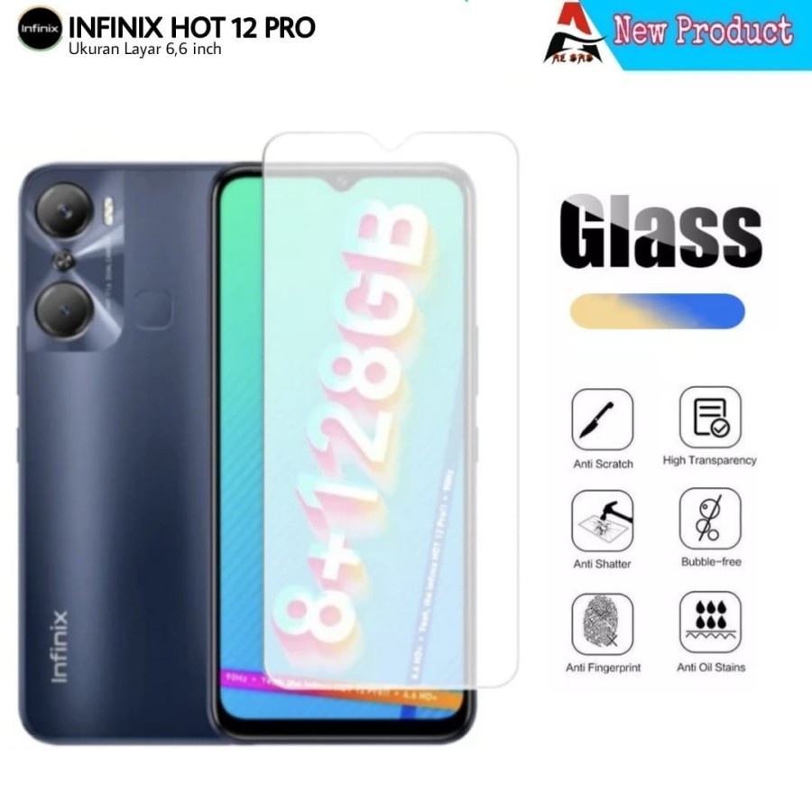 INFINIX ZERO 5G 2023 HOT 20i HOT 12 HOT 12i HOT 12 PLAY HOT 12 PRO TEMPERED GLASS BENING NON LIST ANTI GORES KACA TEMPRED SCREEN GUARD PELINDUNG LAYAR