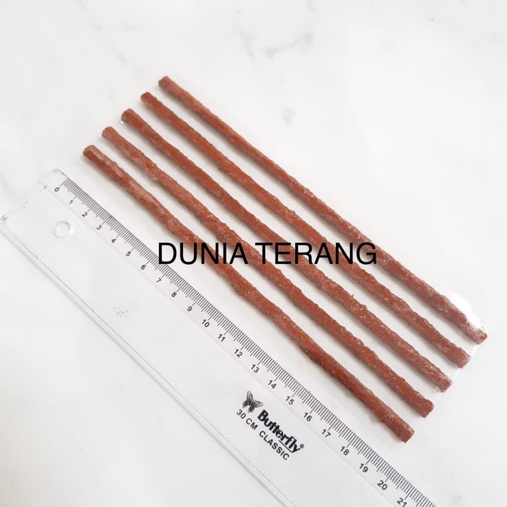 KING'S POWER Refill Isi Ulang Karet Ban Tubles Tambal Ban 20cm (1 lembar isi 5 cacing )