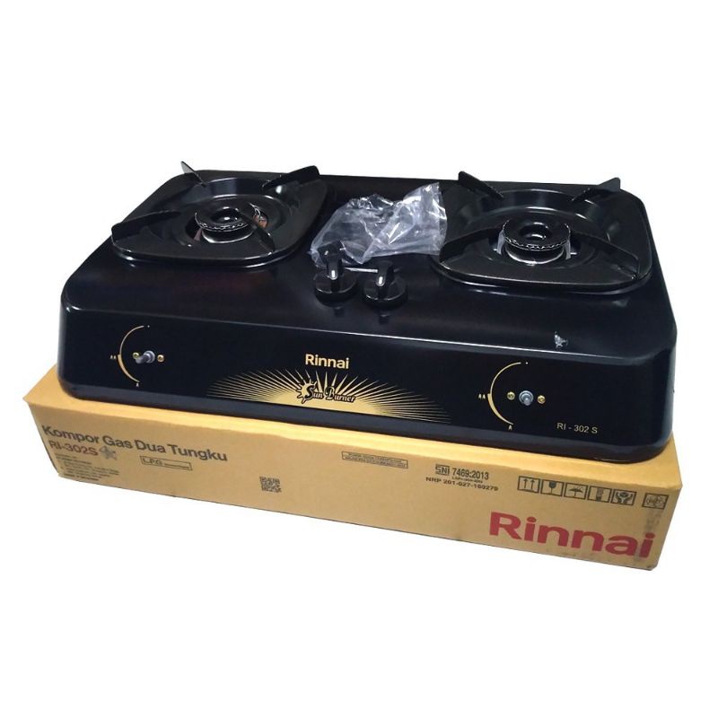 Kompor Gas 2Tungku rinnai RI 302S Sun burner