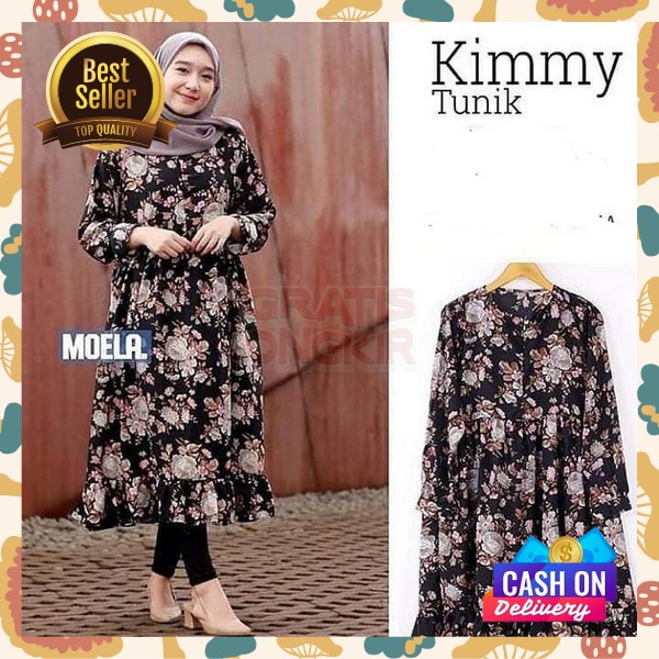 Atasn Tinik Simpel Pakaian Wanita Kasual Tunic Cewe Elegan Tuniq Wnita Kantor Bsju Thunic Elegan Lon