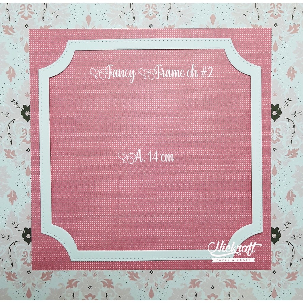 

FANCY FRAME CH #2 - JOURNALING SCRAPBOOK LABEL KOTAK PERSEGI SQUARE