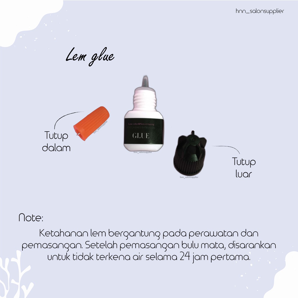 Lem Bulu Mata Tanam Tidak Perih Dipakai Glue Adhesive Eyelashes Extension