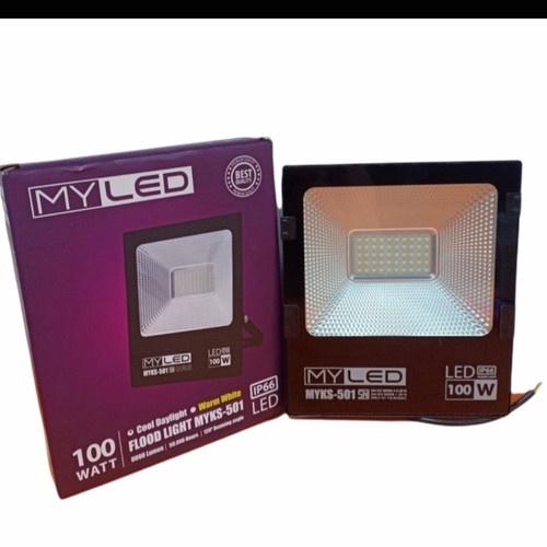 Lampu Sorot / Flood Light 100 Watt MYLED Putih dan Warm White
