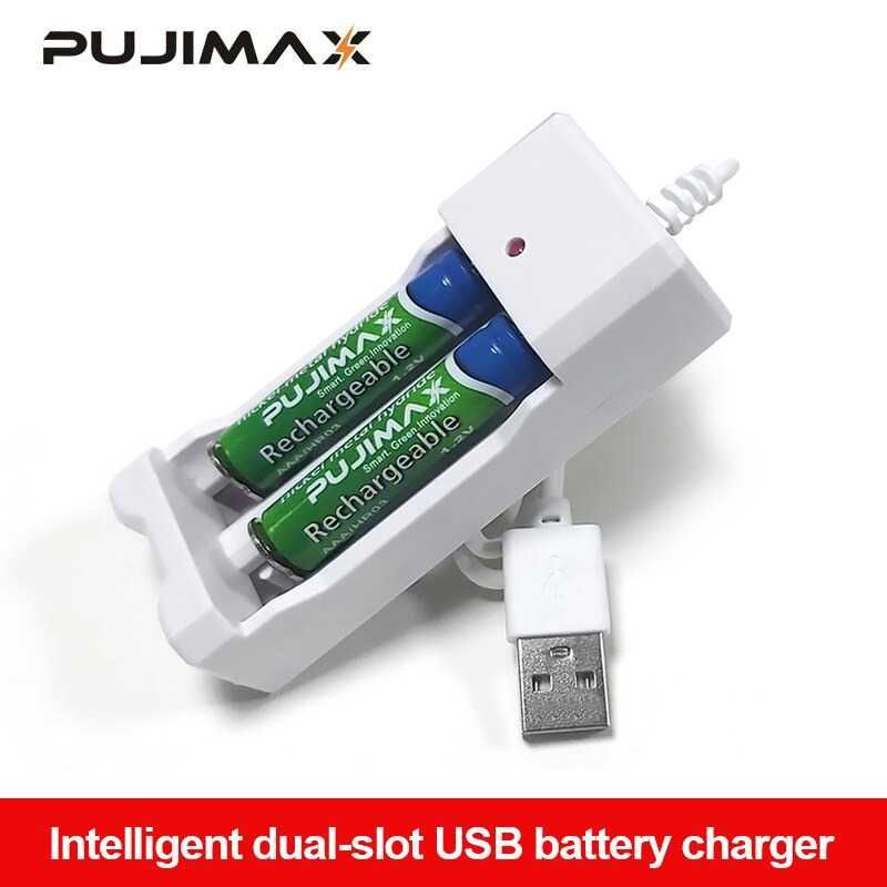 PUJIMAX Charger Baterai 2 Slots AA/AAA - 2Y-A-10