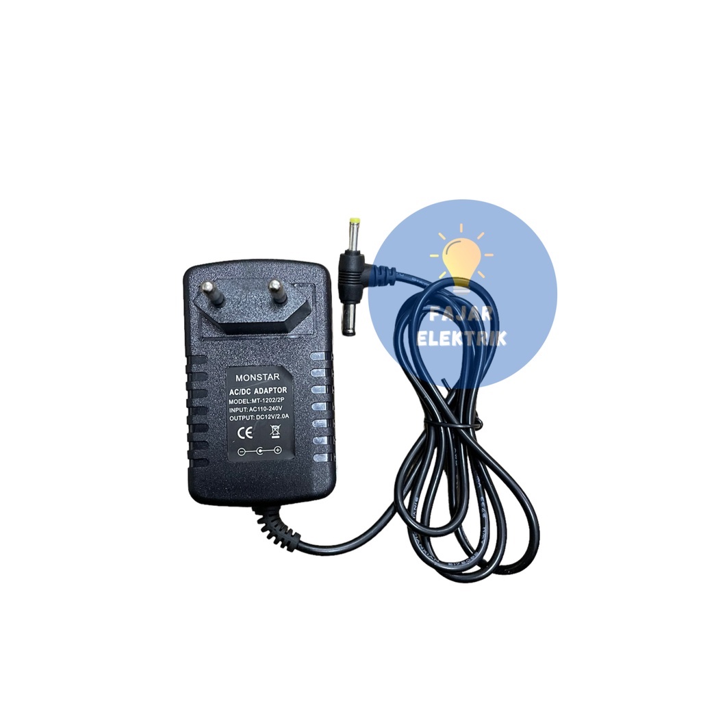 ADAPTOR 12VOLT 2 PIN