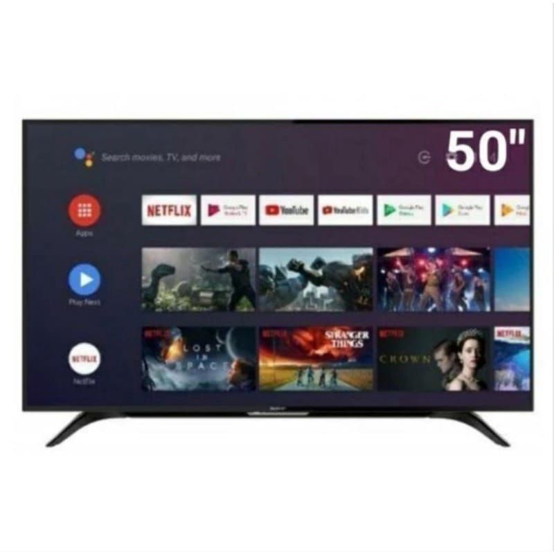 led sharp 50 inci android dan digital tv 50 EG