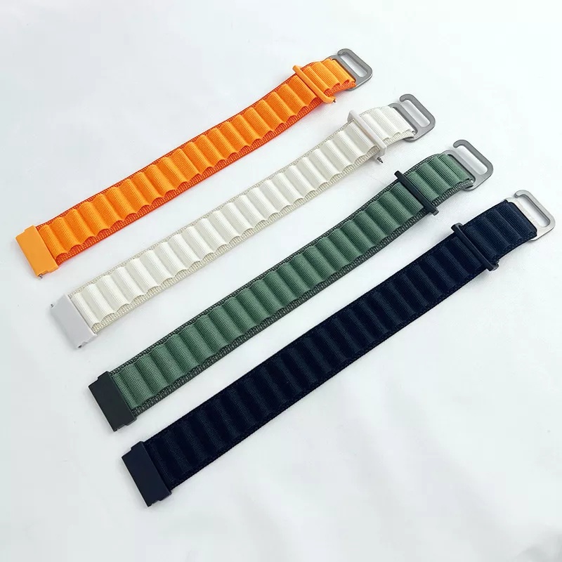 ALPINE Loop Nylon Tali Jam 20mm Strap Tali Samsung Galaxy Watch 4 5 pro ACTIVE 1 2 40MM 44MM