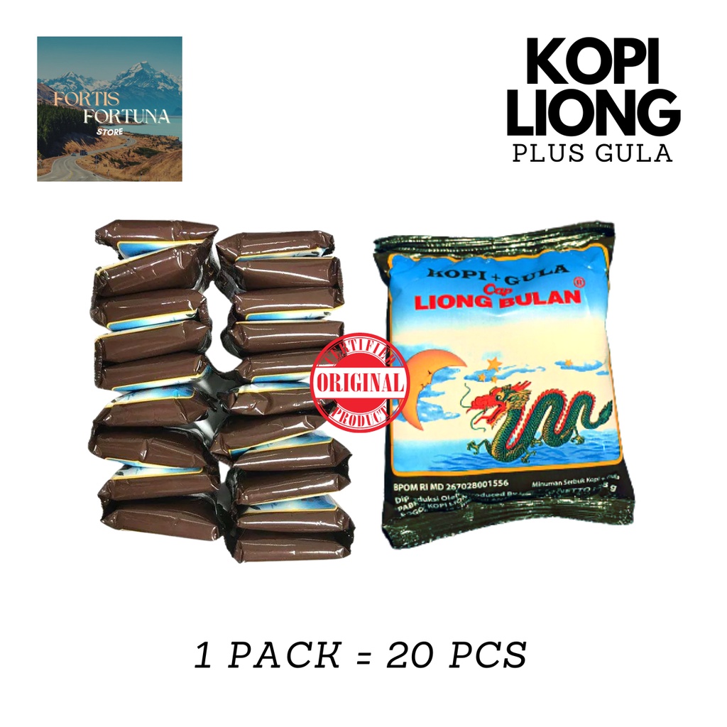 

Kopi Liong PLUS Gula 20 Sachet Khas Bogor