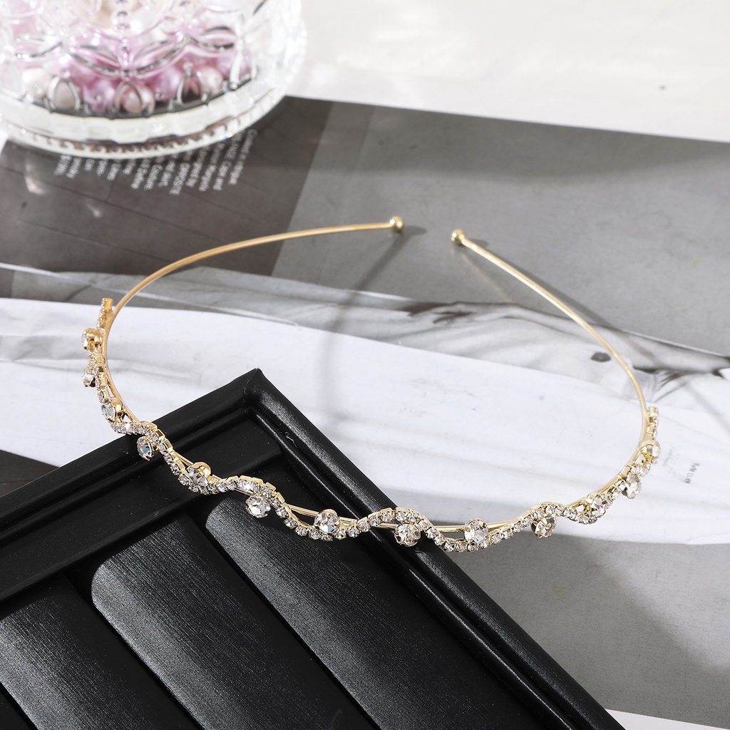 Headband Double Layer Bentuk Bunga Butterfly Aksen Mutiara Dan Berlian Imitasi Bahan Alloy Untuk Wanita