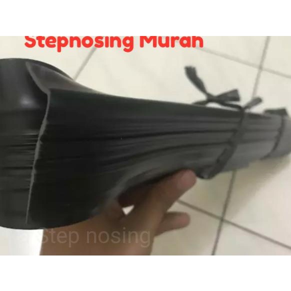 

Step nosing karet / list tangga karet hitam polos murah - anti slip