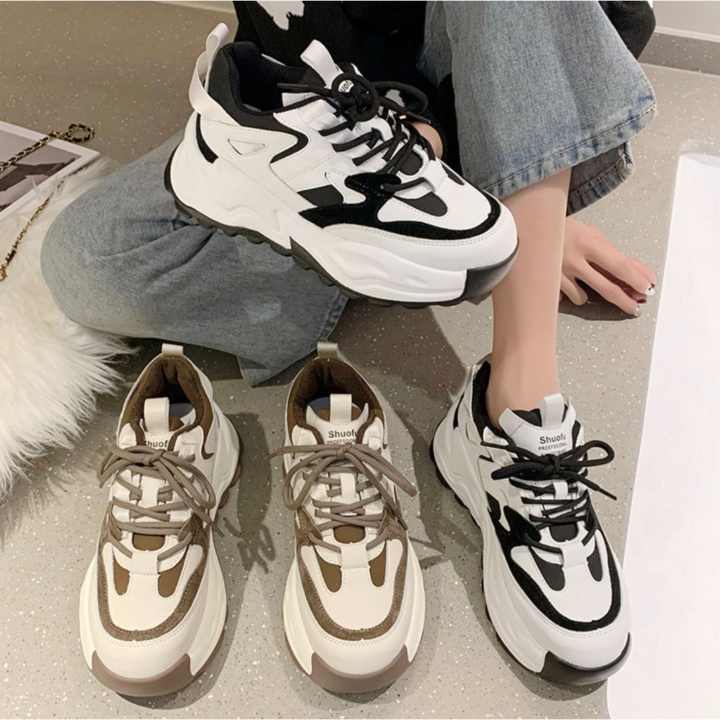 [Original Ber-Hologram] SNEAKYSHOES  SNEAKERS WANITA CASSUAL WOMENT SPORT SHOES KOREA IMPORT PREMIUM - 605