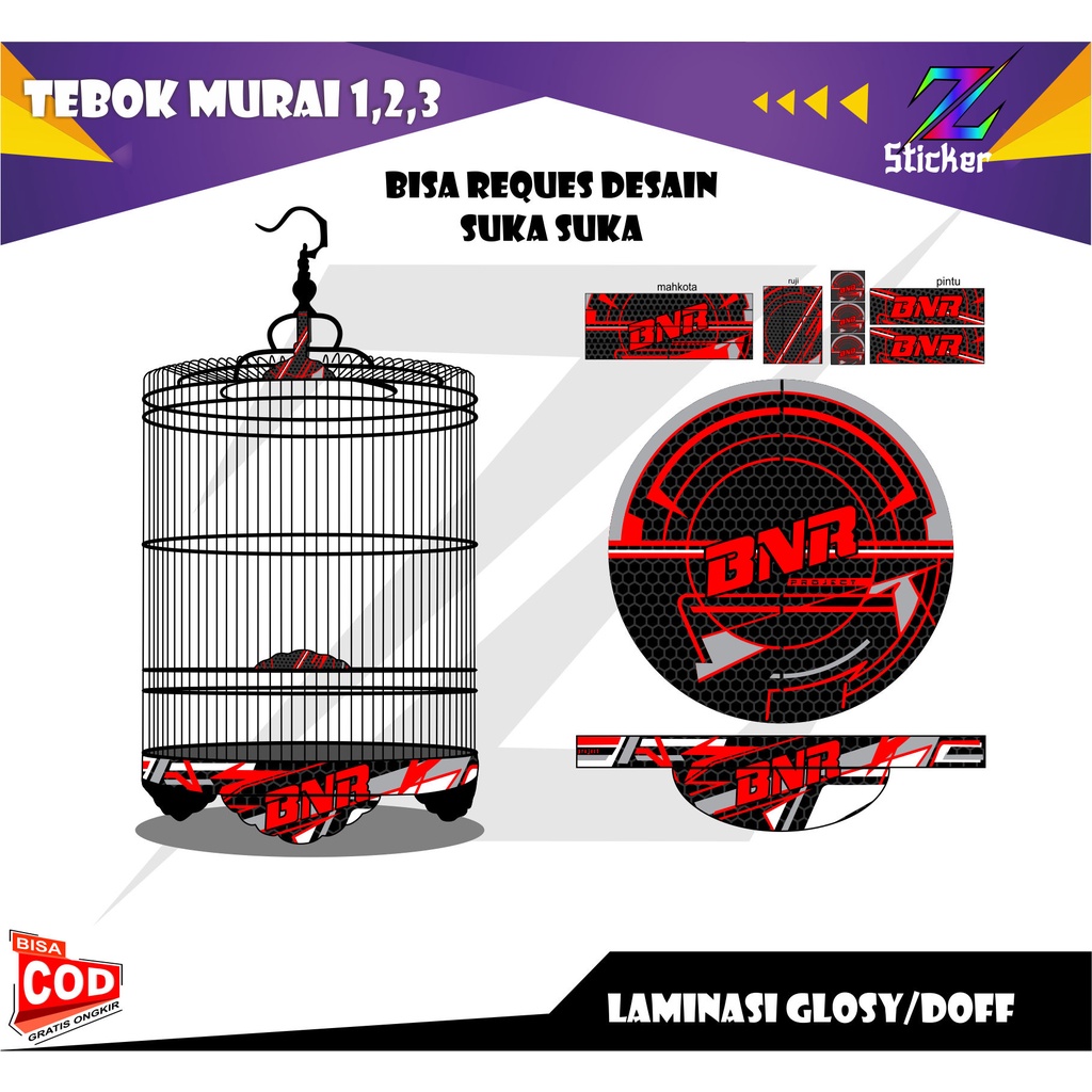 stiker sangkar, sticker sangkar murai, tebok murai ,stiker tebok murai ,sangkar murai, decal sangkar