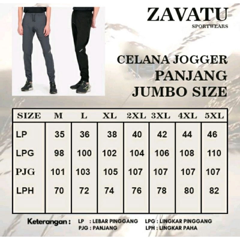 IMPORT Celana Atlet Premium MK-505 OVERSIZE XXXXXL Jogger JUMBO Pria Celana Training Zumba Aerobik Yoga Scuba Adem Celana Sport Big Size